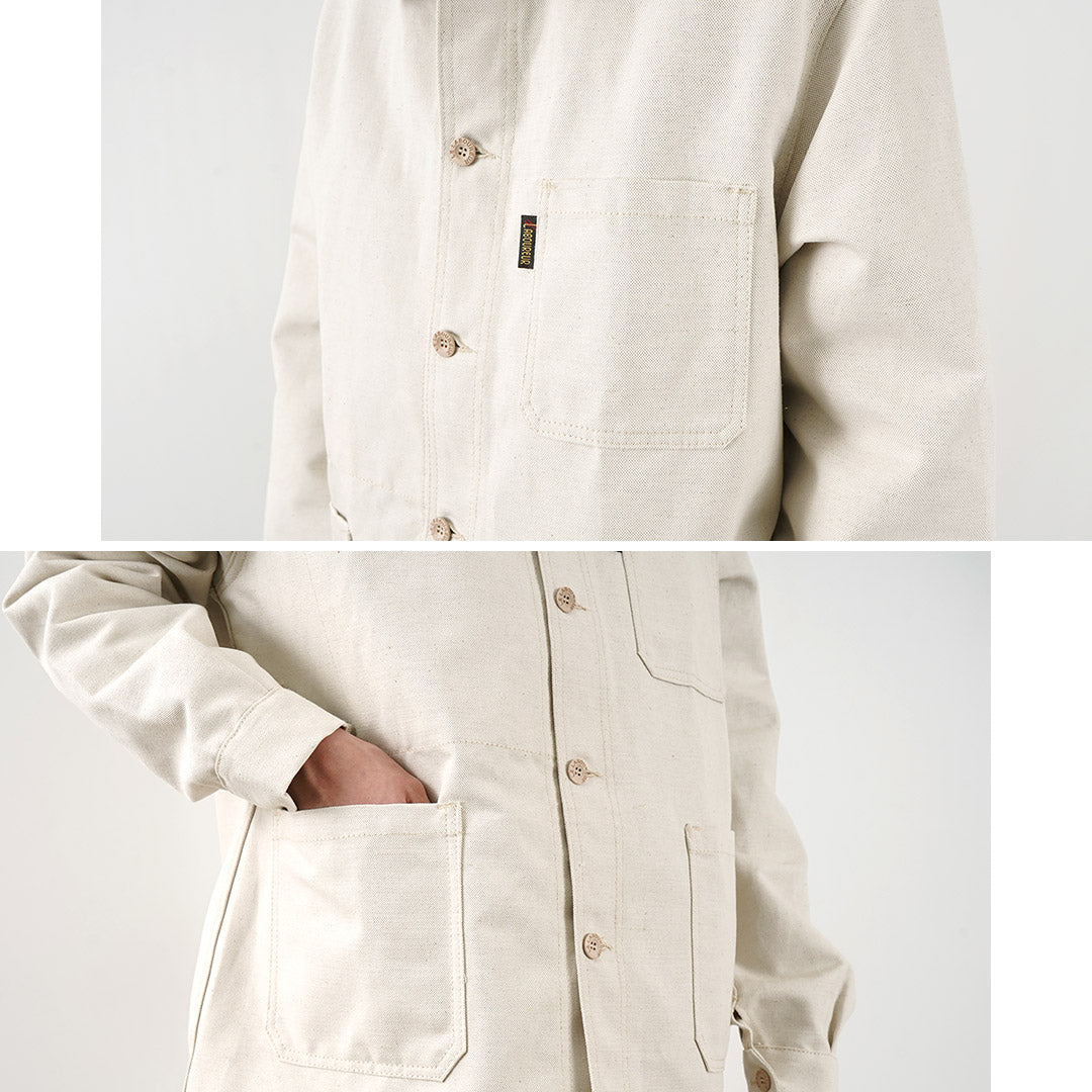 LE LABOUREUR Linen cotton coverall jacket