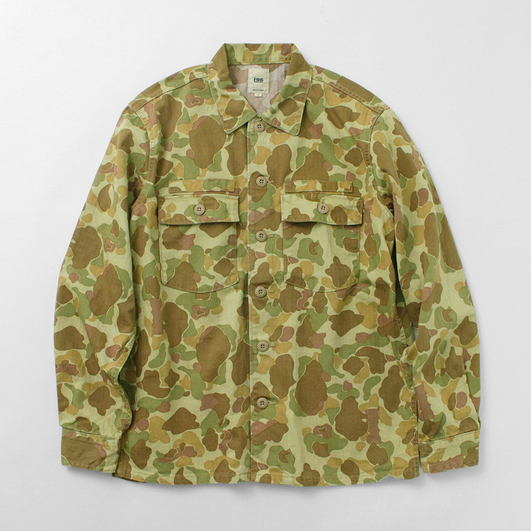 F2362 Fatigue shirt jacket camo