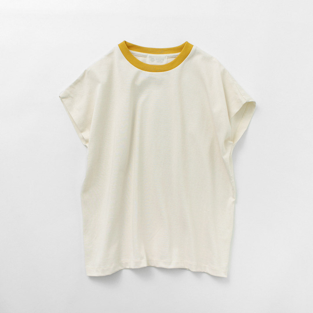 SOGLIA（ソリア） オープンエンド フレンチスリーブTシャツ ソリッド / トップス 綿 コットン メンズ レディース 日本製 OPEN END  French Sleeve T-Shirt クリスマス プレゼント ギフト