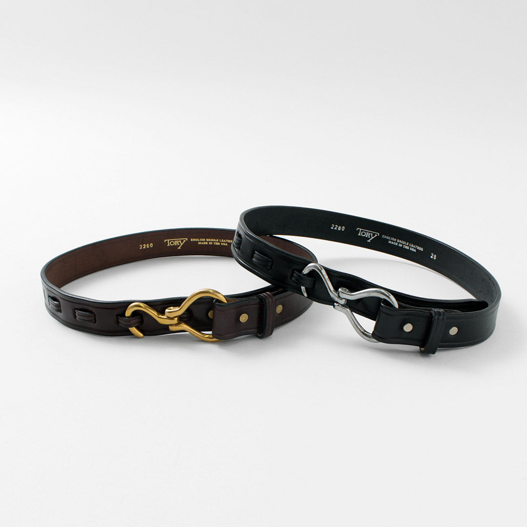 TORY LEATHER BELT トリーレザー-