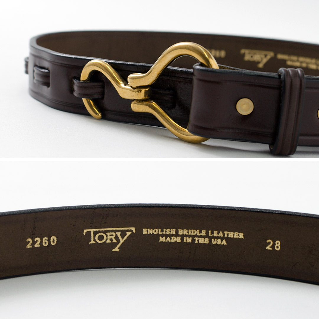 TORY LEATHER（トリーレザー） フーフピック ベルト / メンズ レディース ユニセックス 本革 太め カジュアル HOOF PICK  BELT 父の日