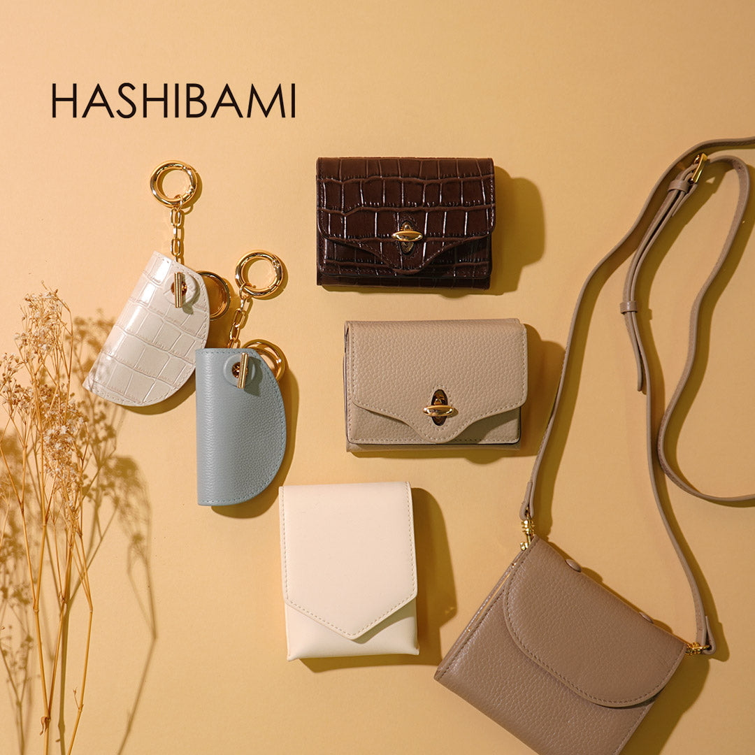 HASHIBAMI（ハシバミ） クロコ型押し キーリングケース / レディース