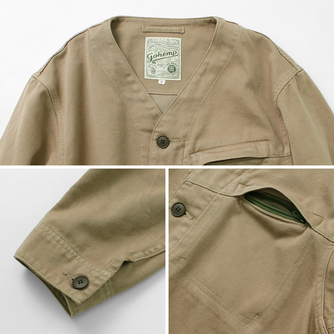 Hemp Recycled Poly Shirt Jacket - The Gadget Company