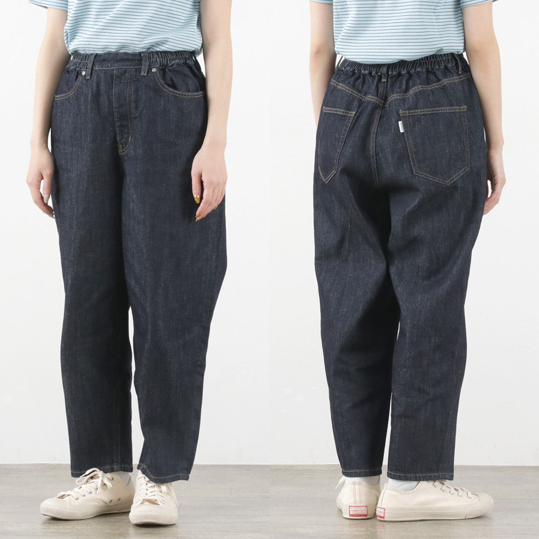 KELEN（ケレン） ROY イージーフィット デニム / レディース パンツ ストレート ウエストゴム 綿 ROY Easy Fit Denim