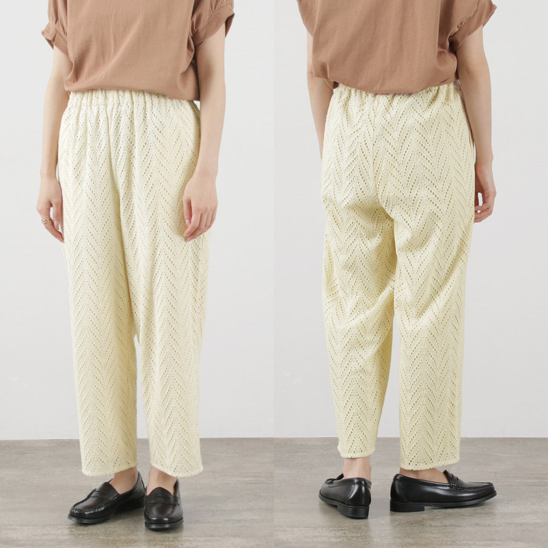 cutwork lace pants.