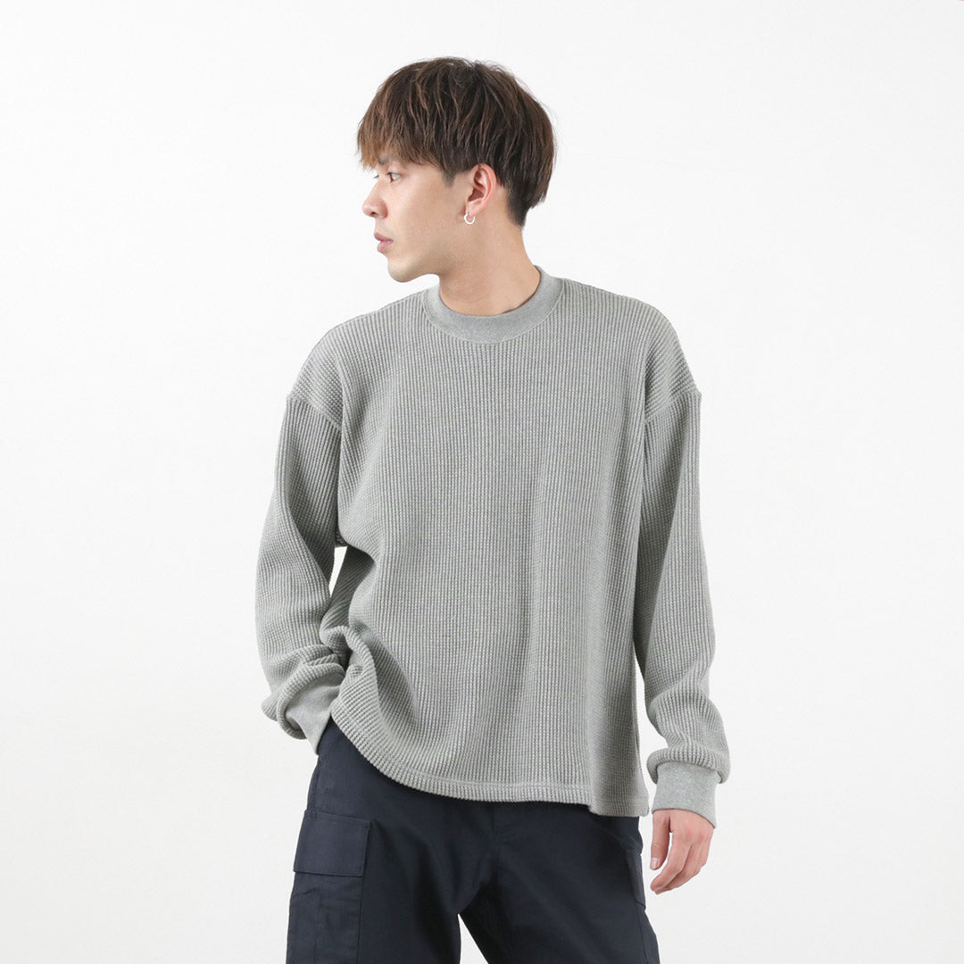 50％OFF】MOC T（モクティー） ヘビーネオンワッフル クルーネック