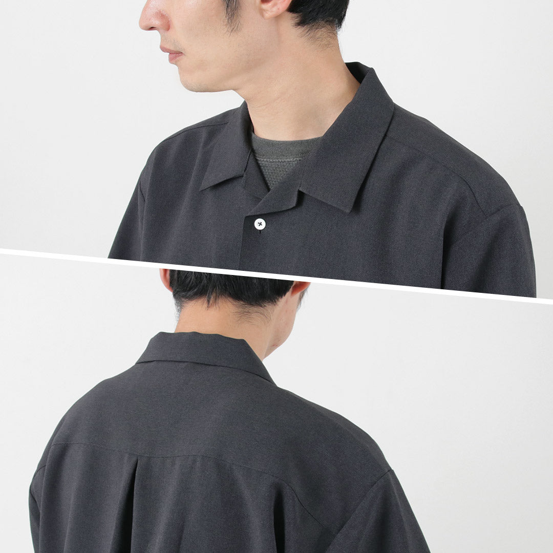 【30％OFF】F/CE（エフシーイー） テック トロ オープンシャツ / メンズ トップス 半袖 無地 ストレッチ オープンカラー TECH  TORO OPEN SHIRTS【セール】