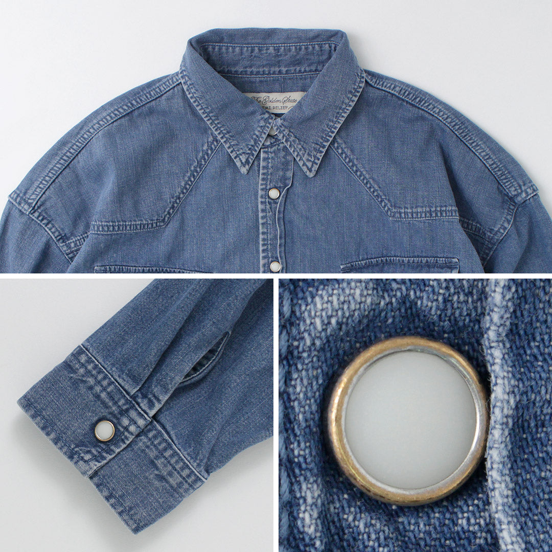 REMI RELIEF SHORT DENIM WESTERN SHIRT