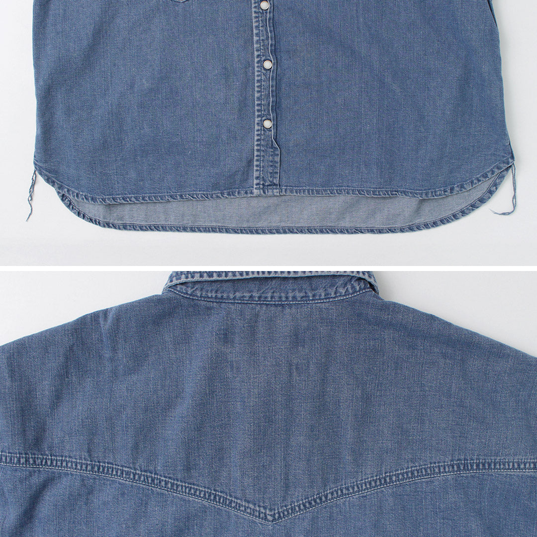 REMI RELIEF SHORT DENIM WESTERN SHIRT