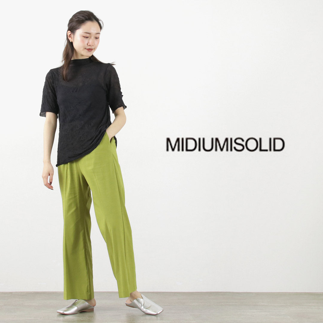 30％OFF】MIDIUMISOLID（ミディウミソリッド） センタープレス フレア