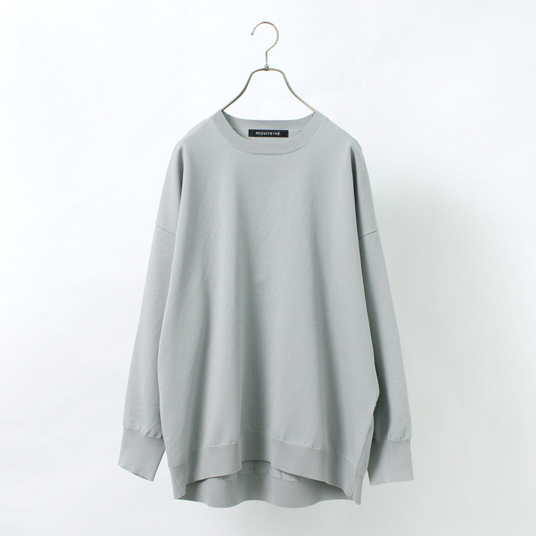 MIZUIRO IND（ミズイロインド） クルーネック ワイド P/O / レディース トップス プルオーバー スウェット 長袖 Crew Neck  Wide P/O