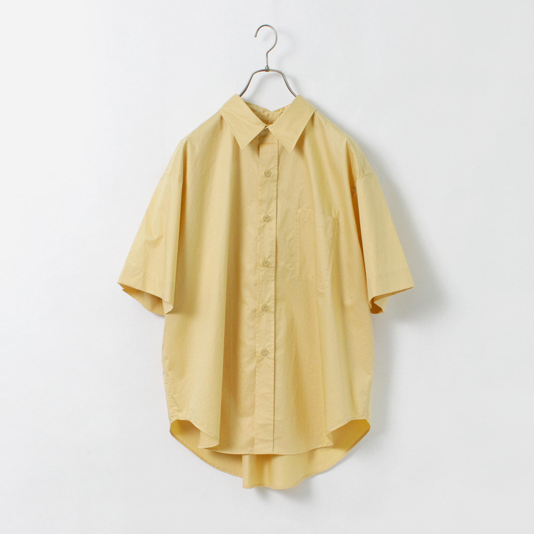 SHINZONE（シンゾーン） ワイドスリーブ シャツ / レディース 半袖 無地 綿100％ コットン 日本製 22MMSBL10 WIDE  SLEEVE SHIRT