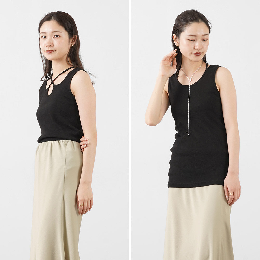 【50％OFF】CHIGNON（シニヨン） 2WAYタンクトップ / レディース トップス ノースリーブ インナー 前後 2WAY TANK  TOP【セール】