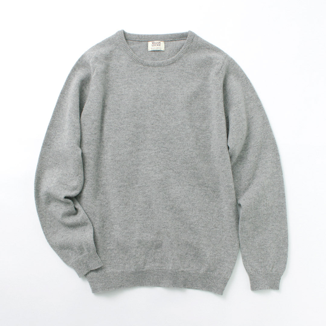 WILLIAM LOCKIE（ウイリアムロッキー） ラムズウール クルーネック ニット / セーター / メンズ / LAMBSWOOL CREW  KNIT