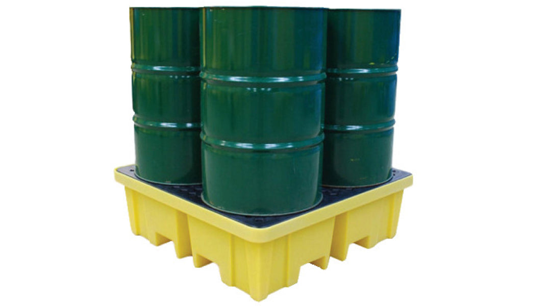 ถาดรองสารเคมี รุ่น Spill Pallet for 4-Drum with 4-Way Entry