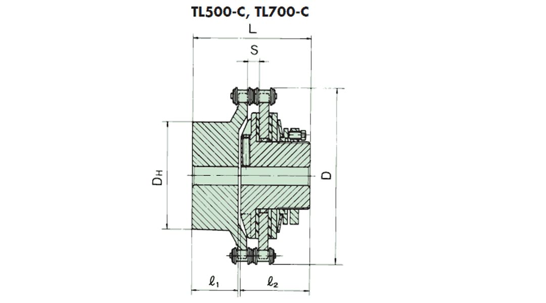 Tsubaki Torque Limiter Coupling Code TL500-1C