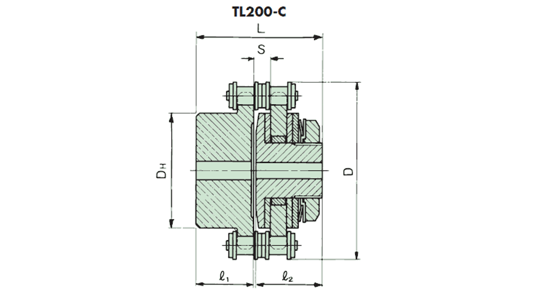 Torque Limiter Coupling Code TL200-1C