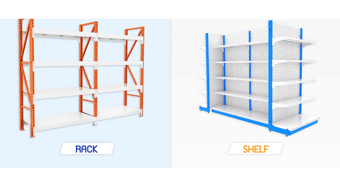 แร็ควางของกับชั้นวางของเหล็ก หรือ Rack กับ Shelf ต่างกันยังไง?