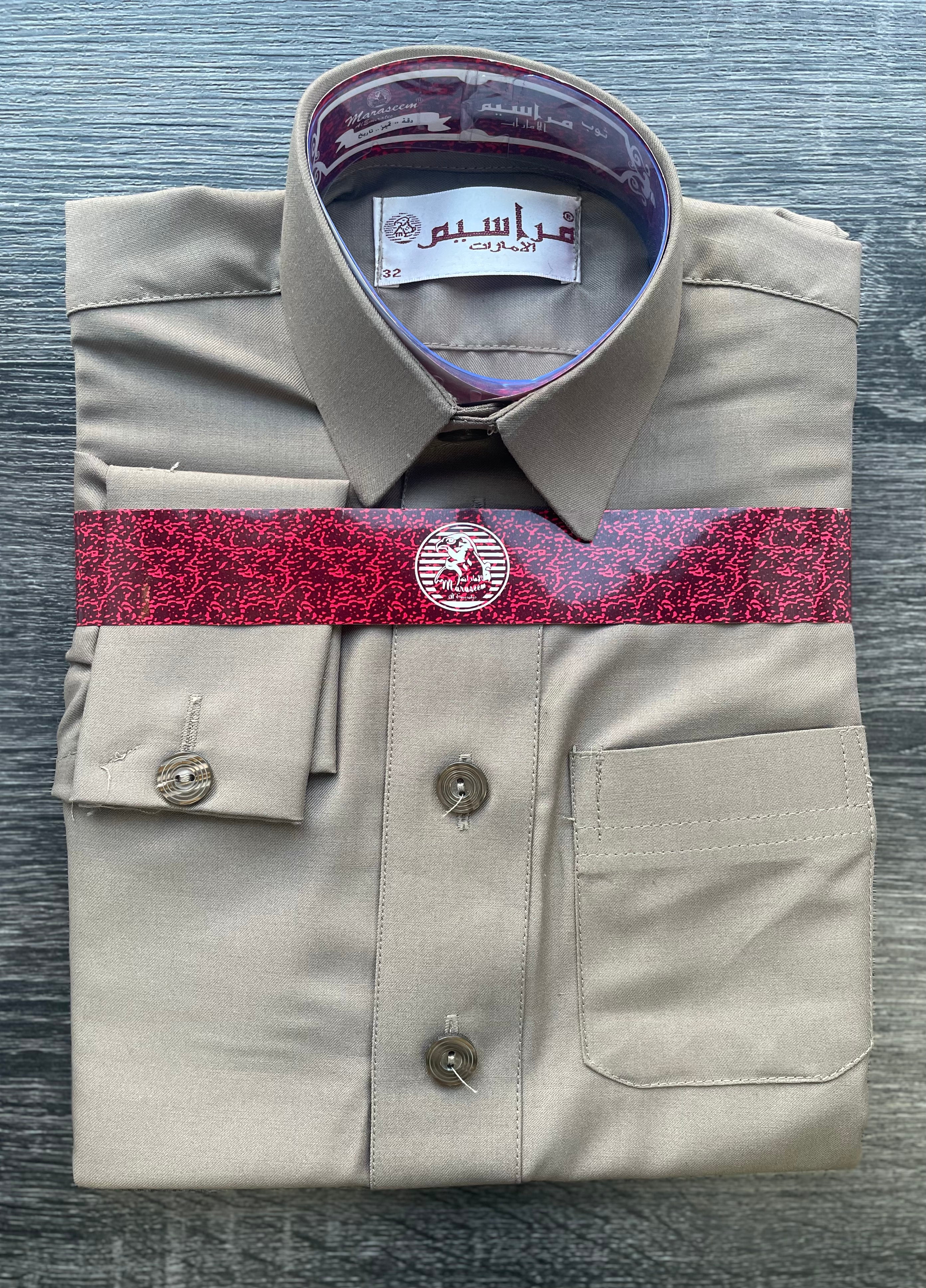 ثوب ولادي بني فاتح (مقاسات مختلفة)