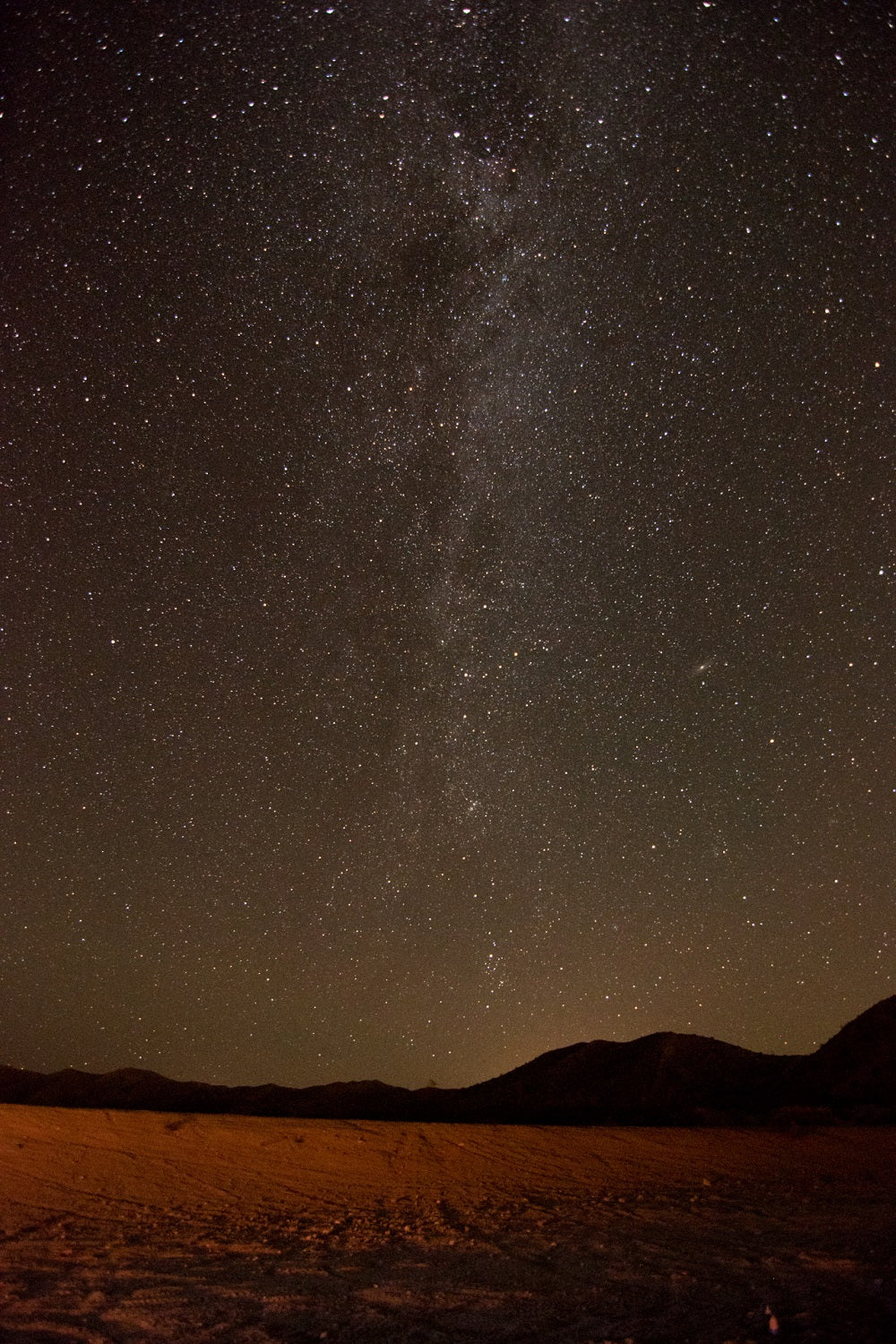 starry night in the mojave