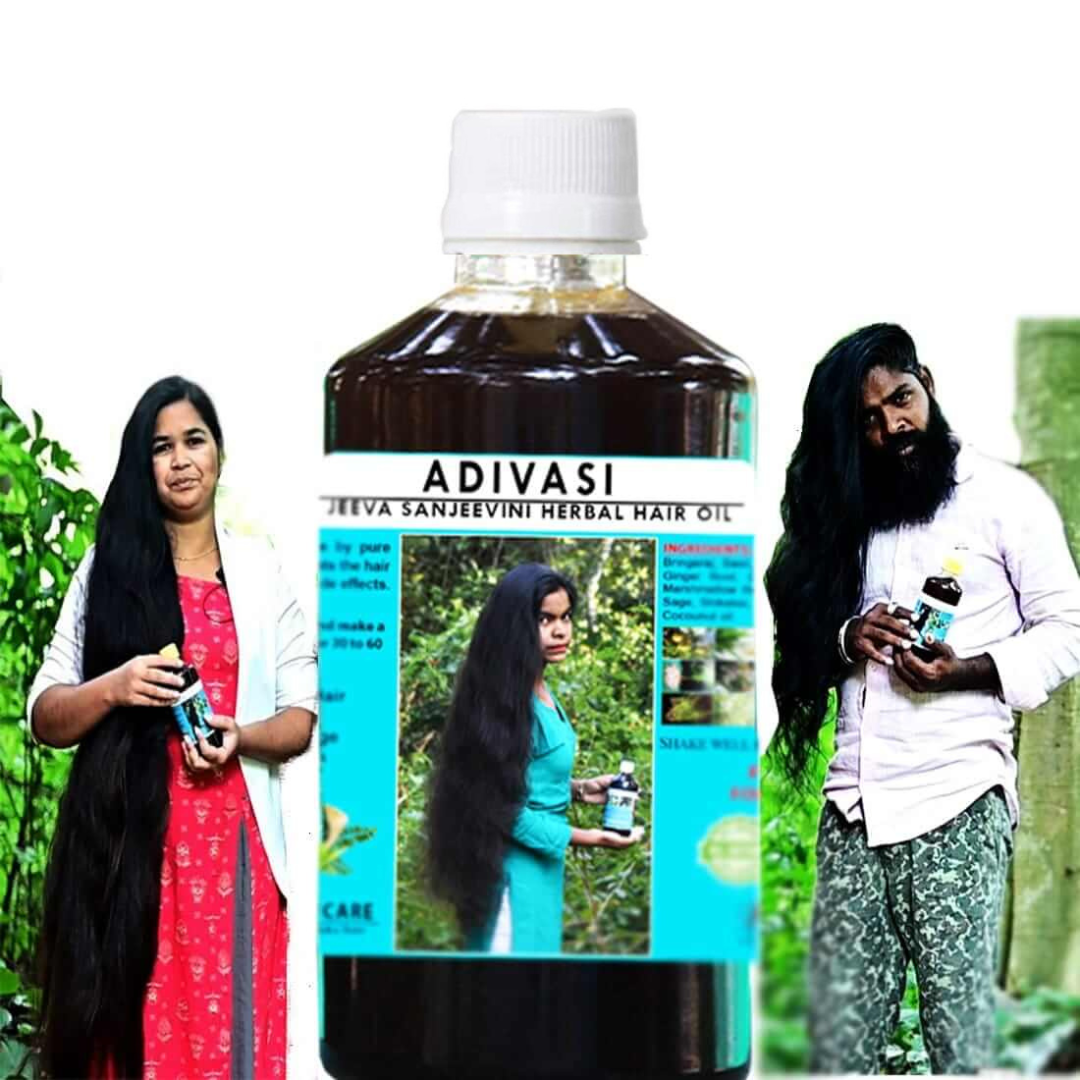 Adivasi Jeeva Sanjivani Herbal Hair Oil Ayurvedic Hair Growth Oil BU   Arrow Angel