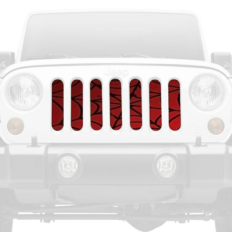 Multicolor 1-Pc Spider Webs Style Perforated Main Grille for 18 Jeep  Wrangler Jk from Weathers Auto Supply
