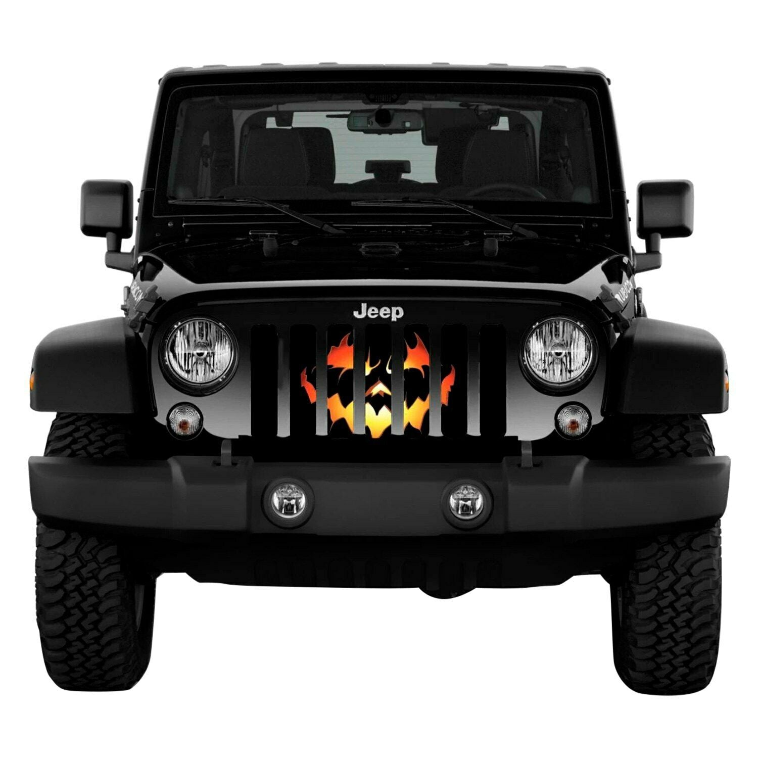 Multicolor 1-Pc Pumpkin Face Style Perforated Main Grille for 18-20 Jeep  Wrangler from Weathers Auto Supply