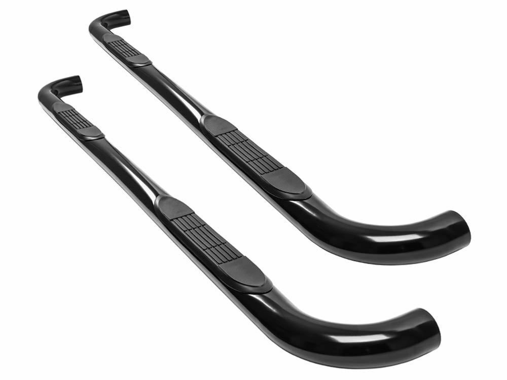 Black Ionic 3 Inch Nerf Bars Side Steps for 1987-2006 Jeep Wrangler from  Weathers Auto Supply