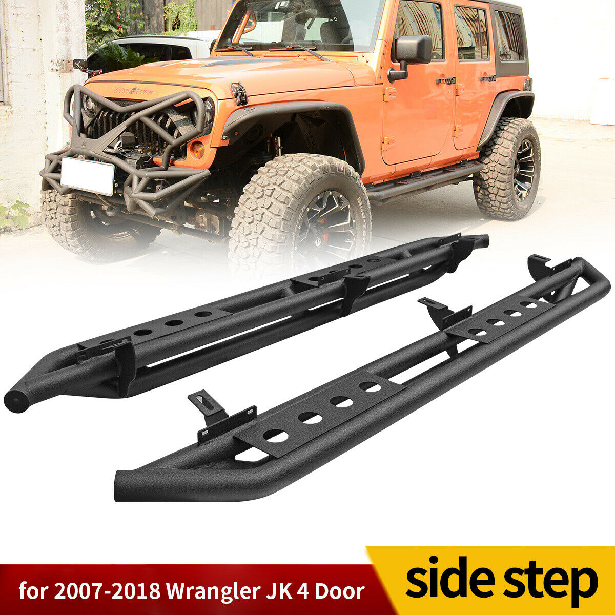 Black Steel Side Step Running Boards from Weathers Auto Supply