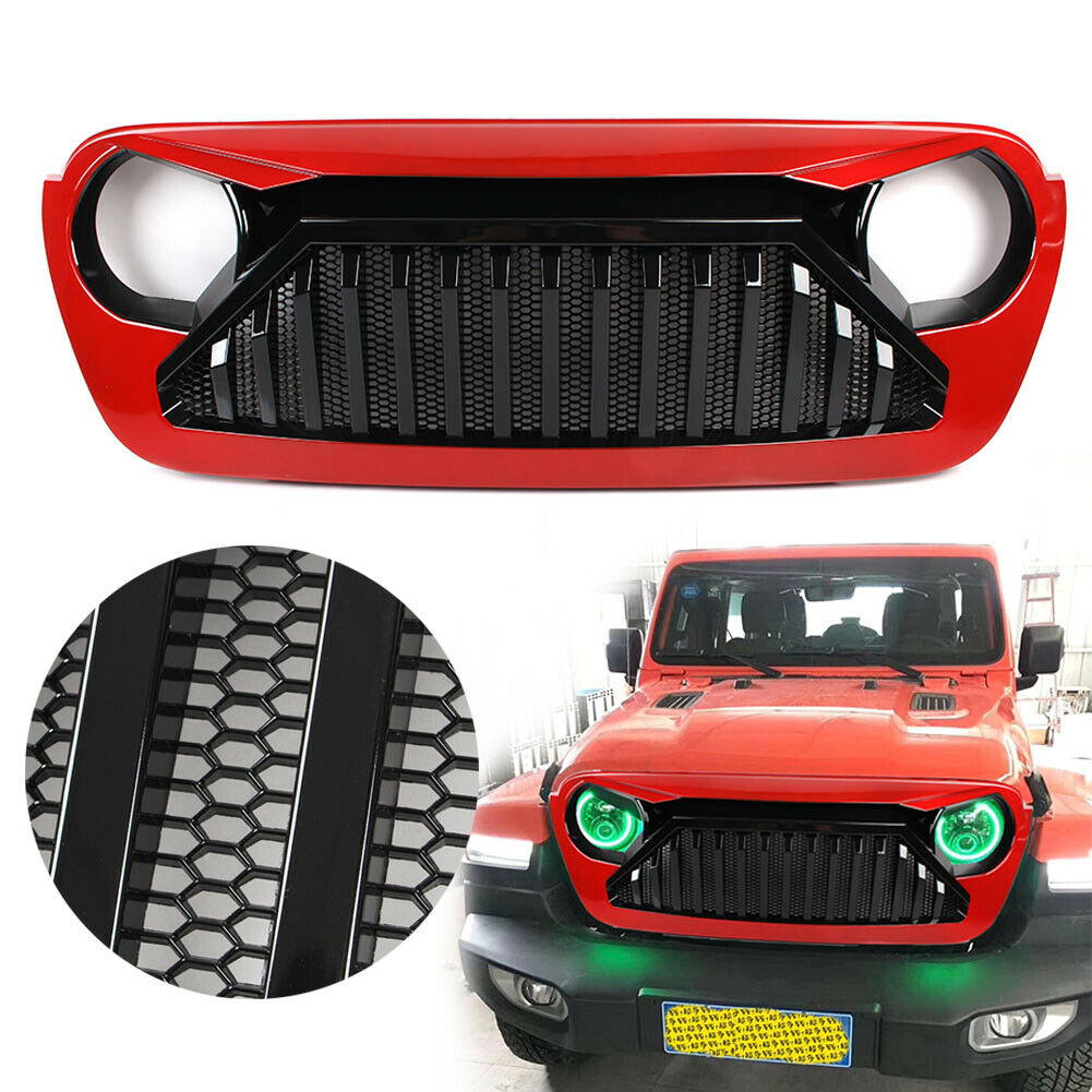 Red Angry Bird Front Bumper Grille with Mesh Inserts for 2018-2019 Jeep  Wrangler from Weathers Auto Supply