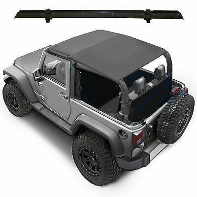 Extended Bikini Top With Windshield Channel for 07-17 Jeep Wrangler Jk from  Weathers Auto Supply