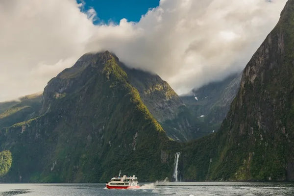 Milford Sound Waterfall Fiordland, New Zealand