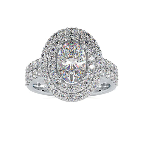 Crown Moissanite Ring