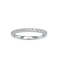 Promise Silver Moissanite Ring