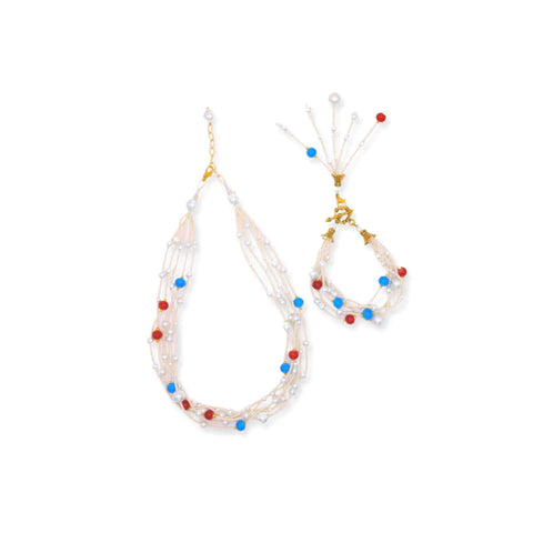 Sumala Beads and Pearl Mala