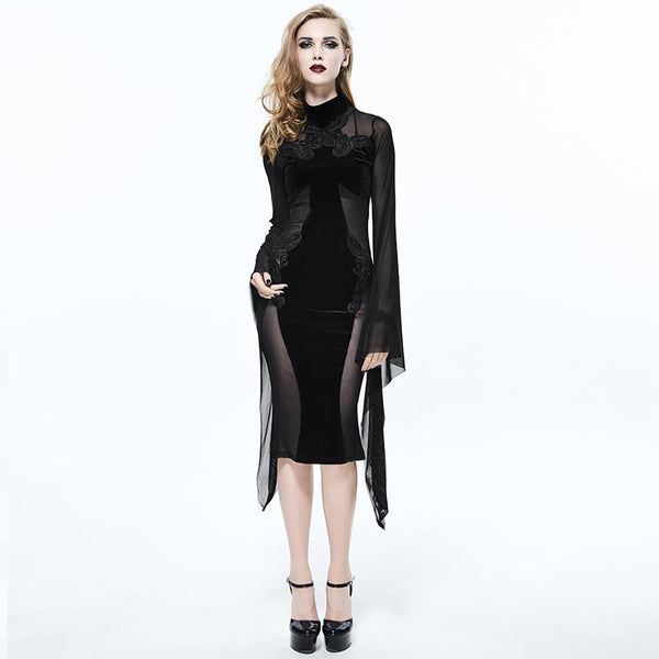 'Angelique' Gothic Midi Dress – DevilFashion Official