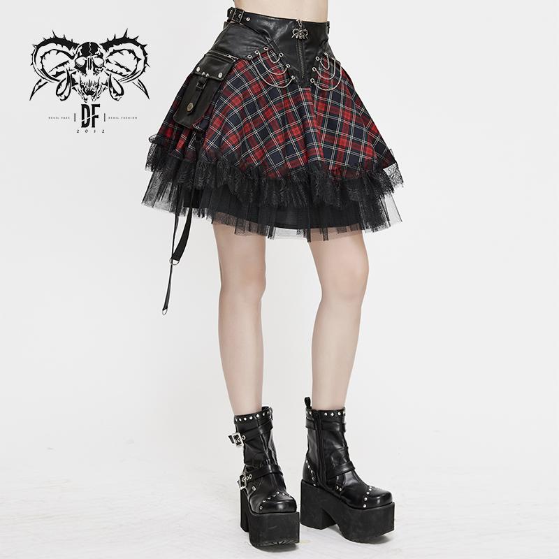 Noise Annoys' Plaid Punk Skirt – DevilFashion Official