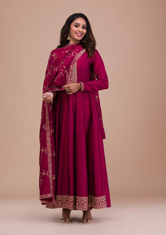 Buy Purple Dress Material for Women by ETHNIC YARD Online | Ajio.com