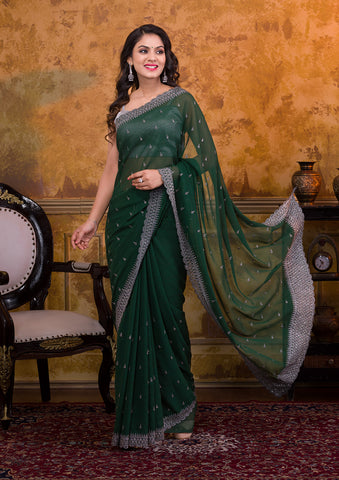 Green Saree - Buy Green Color Sarees Online At Best Prices – Koskii