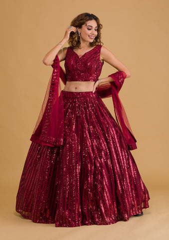 30+ Real Brides Who Looked GORGE in Wine Lehengas & We Cannot Stop Swooning  Over Them | Indian bridal, Indian bridal lehenga, Latest bridal lehenga  designs