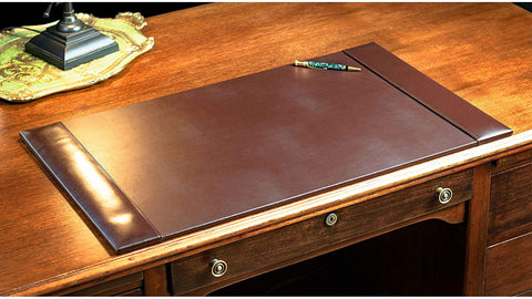 bonded leather desk pad brown quality smooth finish beautiful product