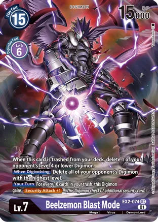 Beelzemon Blast Mode Ex2 074 Alt Card Riot