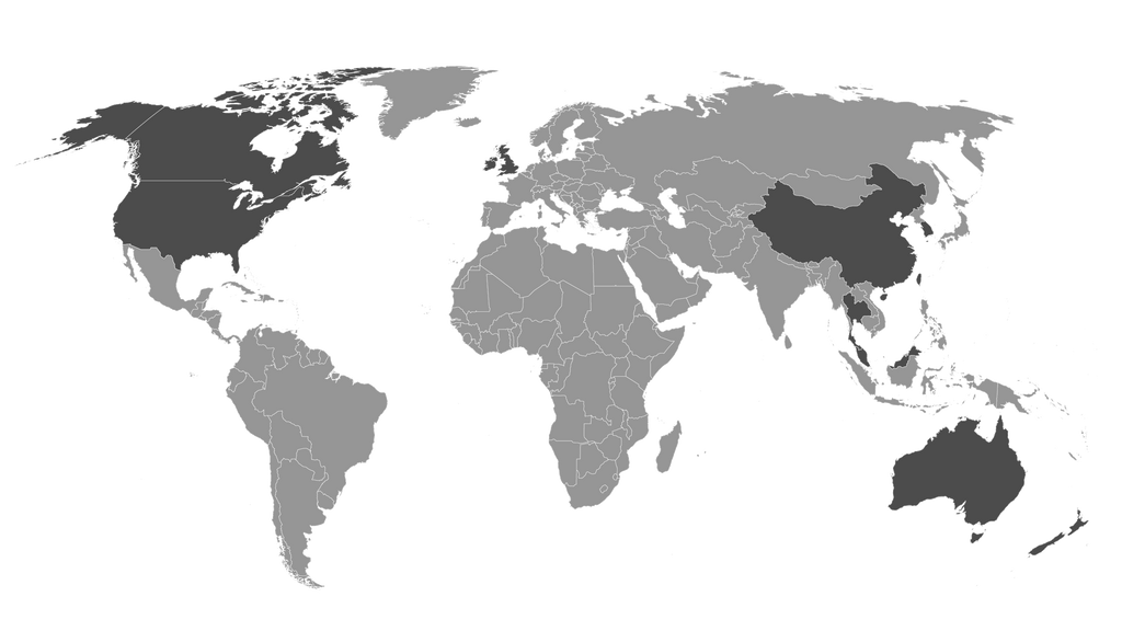 Shirtacy - Shipping World Map