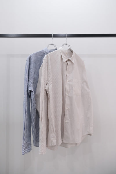 併せ持つ｜ASIC STRIPE OVERLAID SHIRT｜ULTERIOR 23SS｜えん -en-