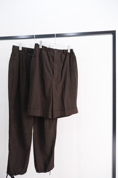 Deep | 120/2 super strong twist broad cargo pants/shorts | Yamauchi | En -en-