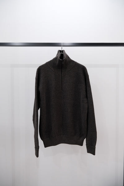 Rather｜sotogi half zip knit｜satou 22AW｜en -en-