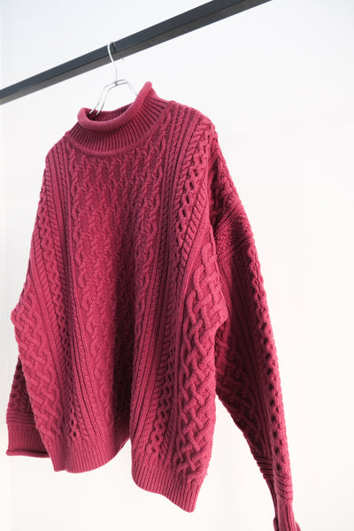 絶えず｜Banka Curl High Neck Knit｜YASHIKI 23AW｜えん -en-