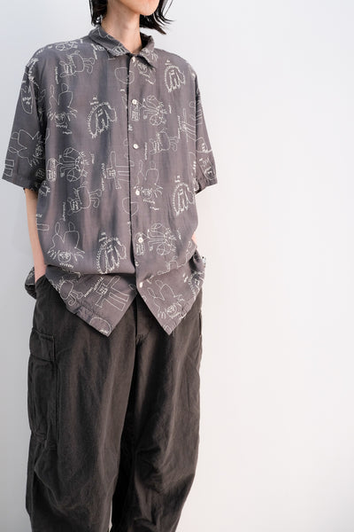 愛嬌｜EMBROIDERY SHIRT｜INNAT 24SS｜えん -en-