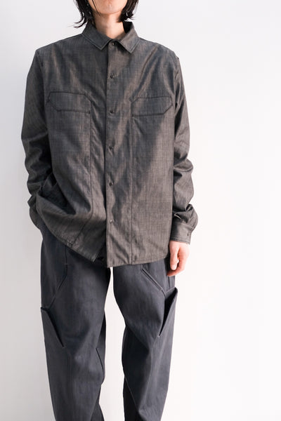 引く｜2Pocket Dungarees Shirts｜OPPOSE DUALITY 24SS｜えん -en-