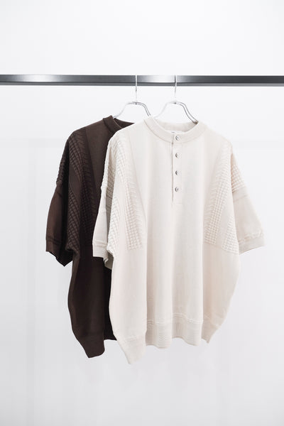 流れ｜Ogawa Henley Knit｜YASHIKI 24SS｜えん -en-